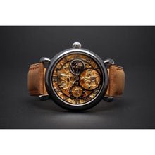 Load image into Gallery viewer, Ma 742 Masterpiece Squelette Calibre 2765 is an astonishingly crafted puristic Skeleton Watch showcasing our latest calibre, the incredibly gorgeous M2765. It features a small minute repeater at 9 and a day/night indicator at 3 and comes in a high quality 316L polished stainless steel casing.