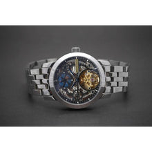 Load image into Gallery viewer, Fleur Ajourée, an enchanting interpretation of time brought to its pure skeleton essence. Aesthetically perfected with inventive and meticulous architecture with the gorgeously crafted open heart, encased with high quality 316L stainless steel casing and powered by a 21 jewel automatic movement with a 60-hour power reserve and a moon phase.