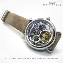 Load image into Gallery viewer, Ma 757 Masterpiece Squelette Calibre 2765 is an astonishingly crafted puristic Skeleton Watch showcasing our latest calibre, the incredibly gorgeous M2765. It features a small minute repeater at 9 and a day/night indicator at 3 and comes in a high quality 316L polished stainless steel casing.