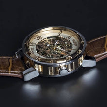 Load image into Gallery viewer, The Mosaique series stands for unification. One of the very few unisex mechanical automatic skeleton models that merges classic craftsmanship with oriental ornament. Simply said, artistically crafted and made complete for Him and Her.
