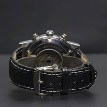 Load image into Gallery viewer, With a flying Tourbillon and a multifaceted dial, Nebulae Perpetual leaves nothing less than a grand statement. Features include month, day of week, day/night, 12/24 hour, day of the month, hours, minutes, second indicator. The movement of the watch is visible through its transparent back. 
