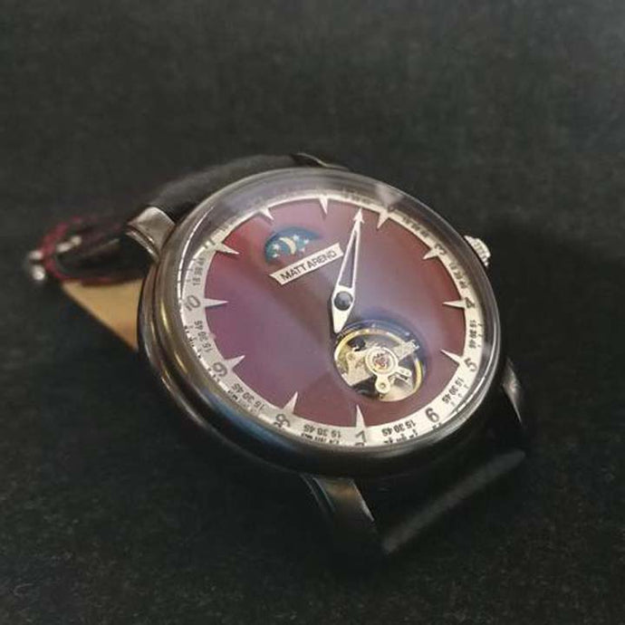 MA 770 H1 Gunmetal Crimson Automatic One Hand Moonphase