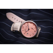 Load image into Gallery viewer, Bringing back classic romance onto a timepiece, our new Vintage Ladymatic Small Seconds will surely be treasured as a beautiful homage to traditional watch design with a modern twist in warm colors bronze and brushed copper.  Exquisite and feminine, the modern female watch connoisseur will wear this precious beauty with love and pride, knowing a handcrafted watch on the wrist always enhances ones personality and elevates her style.
